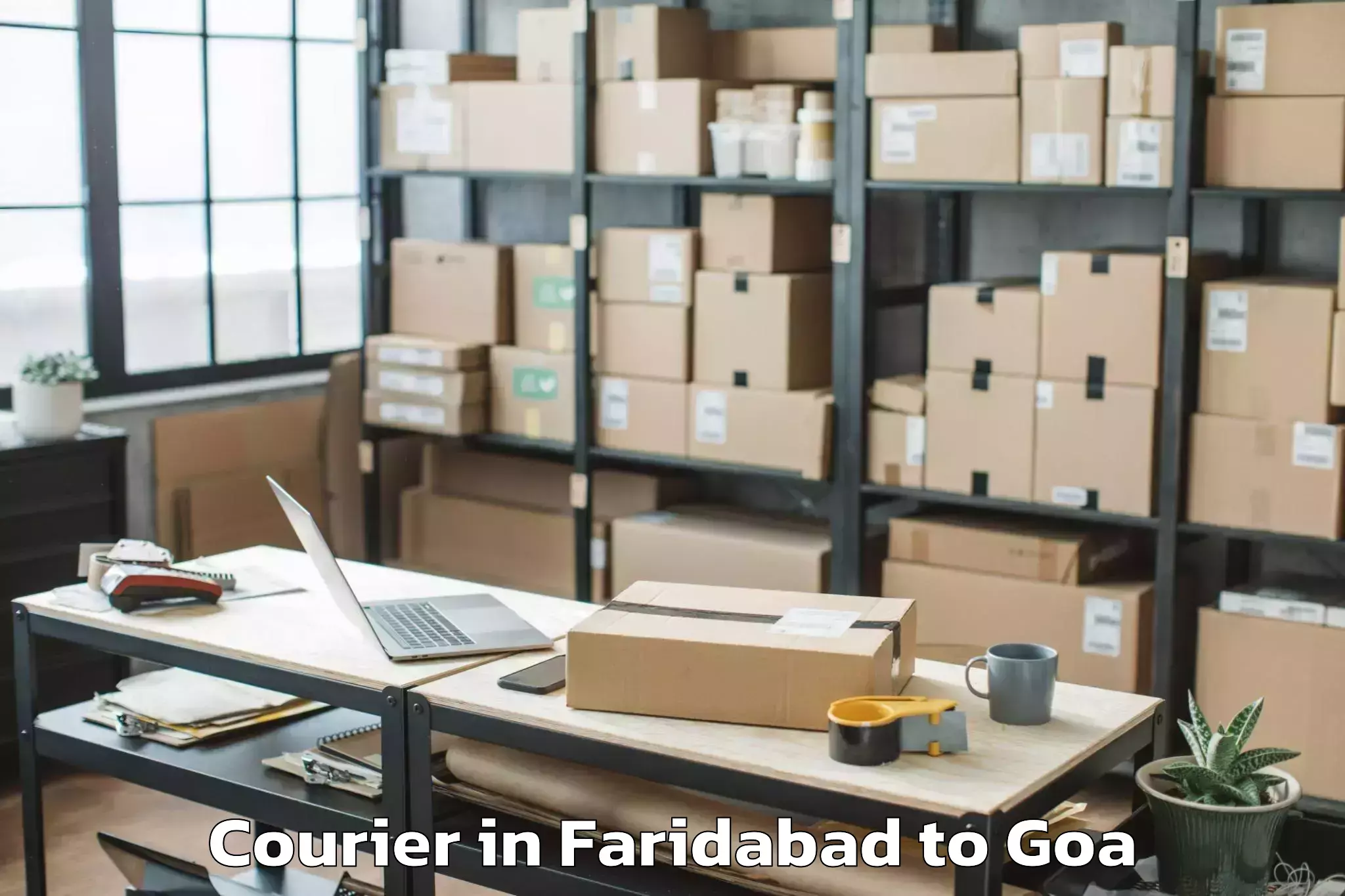 Leading Faridabad to Dicholi Courier Provider